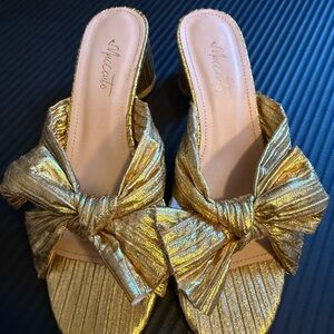 MUCCCUTE Women's Bow Knot Heeled Sandal
